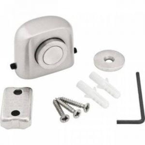 FIXADOR PORTA MAGNETICO COM AMORTECEDOR INOX