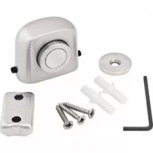 FIXADOR PORTA MAGNETICO COM AMORTECEDOR INOX