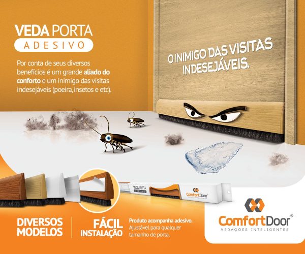 Veda Porta Adesivo ConfortDoor (Sobrepor)